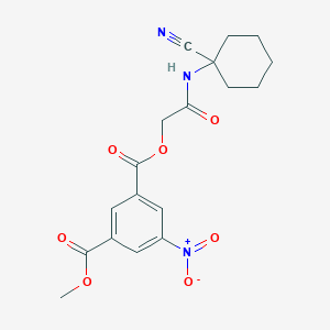 3-O-[2-[(1-cyanocyclohexyl)amino]-2-oxoethyl] 1-O-methyl 5-nitrobenzene-1,3-dicarboxylate