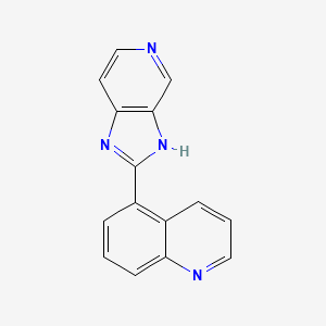 molecular formula C15H10N4 B2490800 5-{2H-imidazo[4,5-c]pyridin-2-ylidene}-1,5-dihydroquinoline CAS No. 1356783-28-2