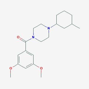 molecular formula C20H30N2O3 B249081 1-(3,5-Dimethoxybenzoyl)-4-(3-methylcyclohexyl)piperazine 