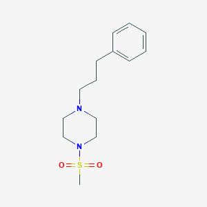 molecular formula C14H22N2O2S B249084 1-(Methylsulfonyl)-4-(3-phenylpropyl)piperazine 