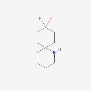 molecular formula C10H17F2N B2490850 9,9-Difluoro-1-azaspiro[5.5]undecane CAS No. 2172032-30-1