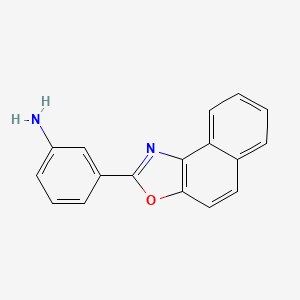molecular formula C17H12N2O B2490854 3-(萘并[1,2-d][1,3]噁唑-2-基)苯胺 CAS No. 874999-97-0