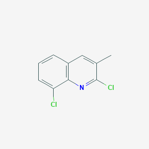 molecular formula C10H7Cl2N B2490873 2,8-二氯-3-甲基喹啉 CAS No. 1339432-40-4