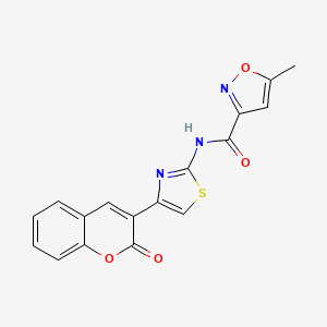 5-methyl-N-(4-(2-oxo-2H-chromen-3-yl)thiazol-2-yl)isoxazole-3-carboxamide