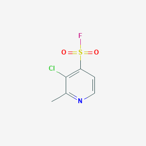 molecular formula C6H5ClFNO2S B2490882 3-Chloro-2-methylpyridine-4-sulfonyl fluoride CAS No. 2503209-18-3