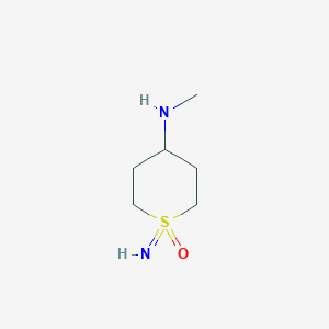 1-Imino-4-(methylamino)tetrahydro-2H-thiopyran 1-oxide