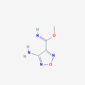 B2490891 Methyl 4-amino-1,2,5-oxadiazole-3-carboximidate CAS No. 246048-63-5