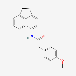 molecular formula C21H19NO2 B2490898 N-(1,2-二氢萘-5-基)-2-(4-甲氧基苯基)乙酰胺 CAS No. 923506-89-2