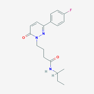 molecular formula C18H22FN3O2 B2490899 N-(叔丁基)-4-(3-(4-氟苯基)-6-氧代吡啶-1(6H)-基)丁酰胺 CAS No. 953208-51-0