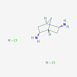 molecular formula C7H16Cl2N2 B2490913 (1R,2R,4R,5R)-Bicyclo[2.2.1]heptane-2,5-diamine;dihydrochloride CAS No. 2375250-73-8