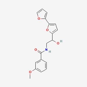 N-(2-{[2,2'-bifuran]-5-yl}-2-hydroxyethyl)-3-methoxybenzamide