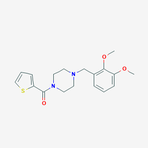 molecular formula C18H22N2O3S B249094 [4-(2,3-Dimethoxy-benzyl)-piperazin-1-yl]-thiophen-2-yl-methanone 