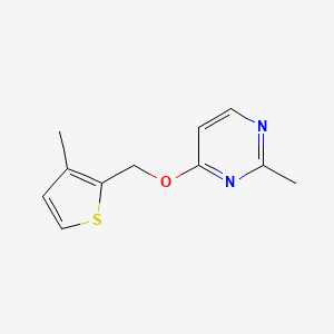 2-Methyl-4-[(3-methylthiophen-2-yl)methoxy]pyrimidine