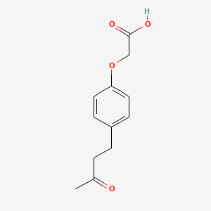 molecular formula C12H14O4 B2490951 2-[4-(3-Oxobutyl)phenoxy]acetic acid CAS No. 926206-19-1