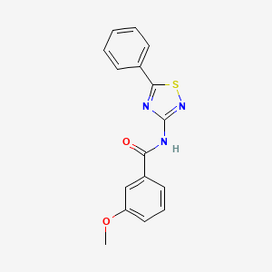 molecular formula C16H13N3O2S B2490958 3-甲氧基-N-(5-苯基-1,2,4-噻二唑-3-基)苯甲酰胺 CAS No. 690246-38-9