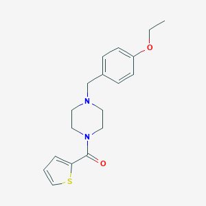 molecular formula C18H22N2O2S B249096 [4-(4-Ethoxybenzyl)piperazino](2-thienyl)methanone 