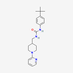 molecular formula C22H30N4O B2490968 1-(4-(Tert-butyl)phenyl)-3-((1-(pyridin-2-yl)piperidin-4-yl)methyl)urea CAS No. 1234946-97-4