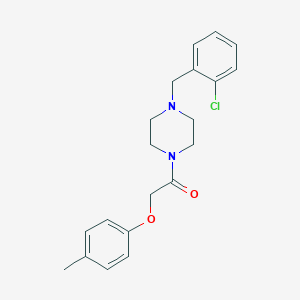 molecular formula C20H23ClN2O2 B249097 1-(2-Chlorobenzyl)-4-[(4-methylphenoxy)acetyl]piperazine 