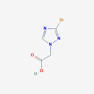 molecular formula C4H4BrN3O2 B2490979 (3-溴-1H-1,2,4-三唑-1-基)乙酸 CAS No. 1449369-00-9