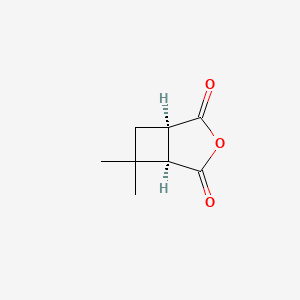 molecular formula C8H10O3 B2491013 (1R,5R)-6,6-Dimethyl-3-oxabicyclo[3.2.0]heptane-2,4-dione CAS No. 2361609-96-1