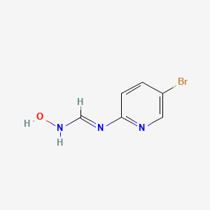 molecular formula C6H6BrN3O B2491014 (E)-N-(5-Bromopyridin-2-YL)-N'-hydroxymethanimidamide CAS No. 382592-25-8