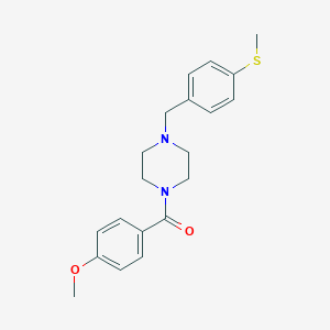 (4-Methoxy-phenyl)-[4-(4-methylsulfanyl-benzyl)-piperazin-1-yl]-methanone