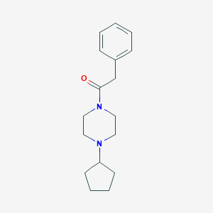 molecular formula C17H24N2O B249103 1-Cyclopentyl-4-(phenylacetyl)piperazine 