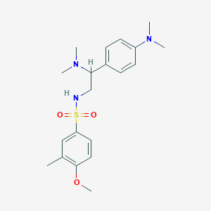 molecular formula C20H29N3O3S B2491032 N-(2-(dimethylamino)-2-(4-(dimethylamino)phenyl)ethyl)-4-methoxy-3-methylbenzenesulfonamide CAS No. 946366-05-8