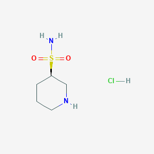 molecular formula C5H13ClN2O2S B2491033 (R)-Piperidine-3-sulfonamide hcl CAS No. 2416219-36-6