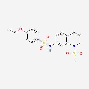 4-ethoxy-N-(1-methylsulfonyl-3,4-dihydro-2H-quinolin-7-yl)benzenesulfonamide