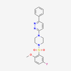 3-(4-((5-Fluoro-2-methoxyphenyl)sulfonyl)piperazin-1-yl)-6-phenylpyridazine