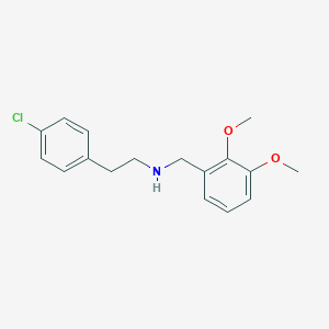 molecular formula C17H20ClNO2 B249106 2-(4-chlorophenyl)-N-(2,3-dimethoxybenzyl)ethanamine 