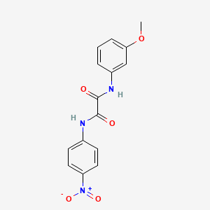 molecular formula C15H13N3O5 B2491063 N1-(3-甲氧基苯基)-N2-(4-硝基苯基)草酰胺 CAS No. 899743-70-5