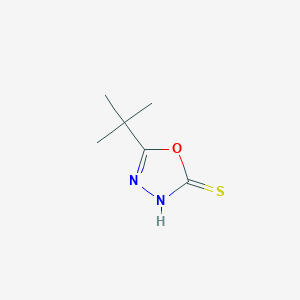 molecular formula C6H10N2OS B2491097 5-Tert-butyl-1,3,4-oxadiazole-2-thiol CAS No. 83430-52-8
