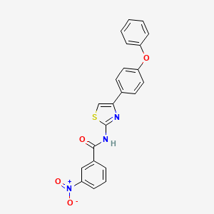 3-nitro-N-[4-(4-phenoxyphenyl)-1,3-thiazol-2-yl]benzamide