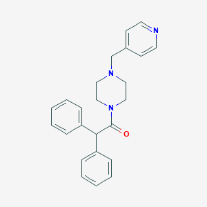 molecular formula C24H25N3O B249111 1-(Diphenylacetyl)-4-(4-pyridinylmethyl)piperazine 