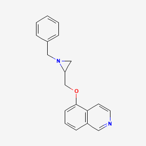 molecular formula C19H18N2O B2491115 5-[(1-Benzylaziridin-2-yl)methoxy]isoquinoline CAS No. 1449107-25-8