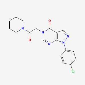 1-(4-Chlorophenyl)-5-(2-oxo-2-piperidin-1-ylethyl)pyrazolo[3,4-d]pyrimidin-4-one
