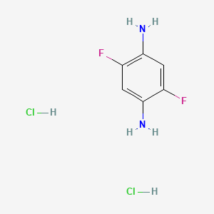 molecular formula C6H8Cl2F2N2 B2491138 2,5-二氟苯-1,4-二胺二盐酸盐 CAS No. 4140-67-4