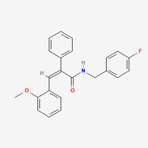 (Z)-N-(4-fluorobenzyl)-3-(2-methoxyphenyl)-2-phenyl-2-propenamide