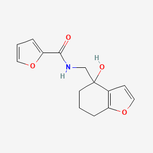 N-((4-hydroxy-4,5,6,7-tetrahydrobenzofuran-4-yl)methyl)furan-2-carboxamide