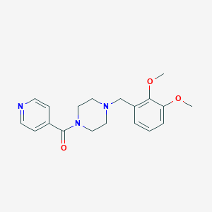 molecular formula C19H23N3O3 B249116 1-(2,3-Dimethoxybenzyl)-4-isonicotinoylpiperazine 