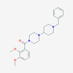 molecular formula C25H33N3O3 B249117 1-(1-Benzyl-4-piperidinyl)-4-(2,3-dimethoxybenzoyl)piperazine 