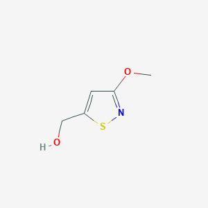 molecular formula C5H7NO2S B2491175 5-(Hydroxymethyl)-3-methoxyisothiazole CAS No. 100241-92-7