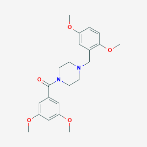 molecular formula C22H28N2O5 B249118 [4-(2,5-Dimethoxy-benzyl)-piperazin-1-yl]-(3,5-dimethoxy-phenyl)-methanone 