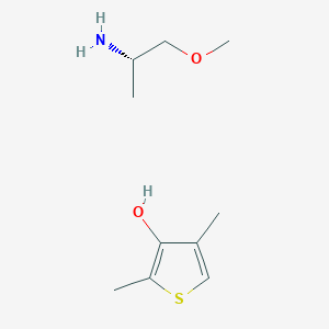 molecular formula C10H19NO2S B2491182 2,4-Dimethylthiophen-3-ol;(2S)-1-methoxypropan-2-amine CAS No. 2361610-34-4