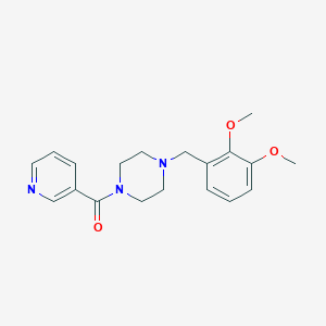 molecular formula C19H23N3O3 B249119 1-(2,3-Dimethoxybenzyl)-4-(3-pyridinylcarbonyl)piperazine 