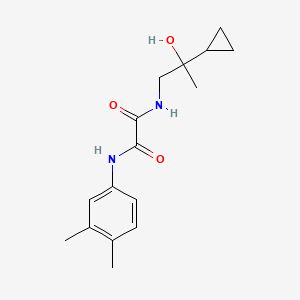 molecular formula C16H22N2O3 B2491198 N1-(2-cyclopropyl-2-hydroxypropyl)-N2-(3,4-dimethylphenyl)oxalamide CAS No. 1286729-00-7