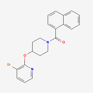 (4-((3-Bromopyridin-2-yl)oxy)piperidin-1-yl)(naphthalen-1-yl)methanone
