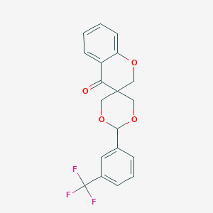 3,3-Bis(hydroxymethyl)-2,3-dihydro-4H-chromen-4-one 3-(trifluoromethyl)benzaldehyde acetal